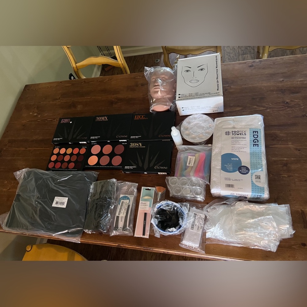 esthetician state board kit with tote, brand new, nothing used.